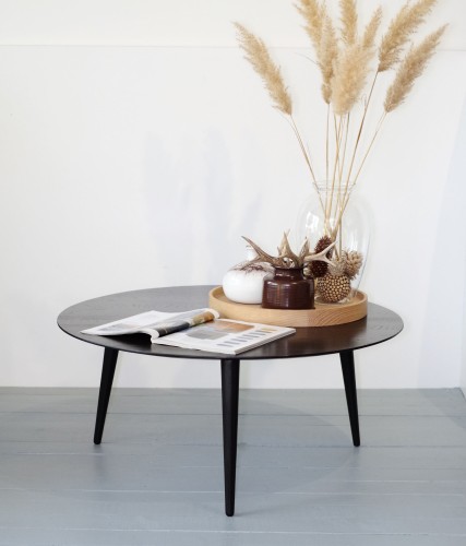 Coffee table LUNA 850 | black oak